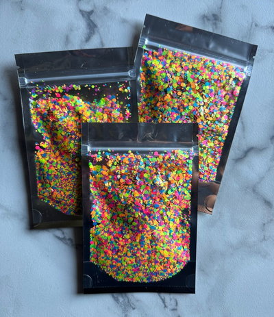 glitter neon mix 2