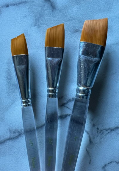 set de pincel angular x 3 u.