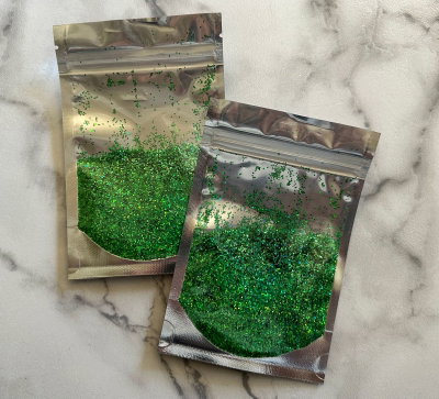 verde holografico hexagonal