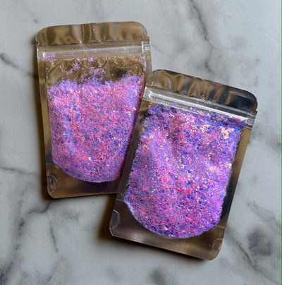 glitter mix rosa
