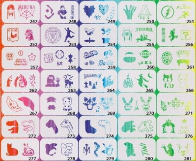 stencils reutilizables