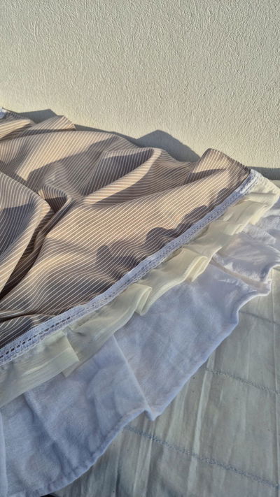 Mantel matero con volados 