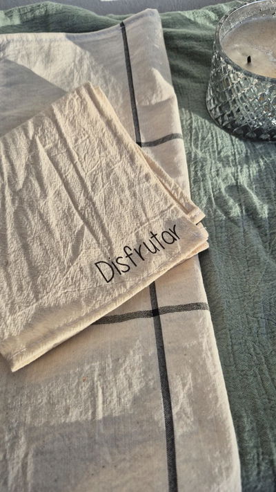 Set x4 servilletas a cuadros