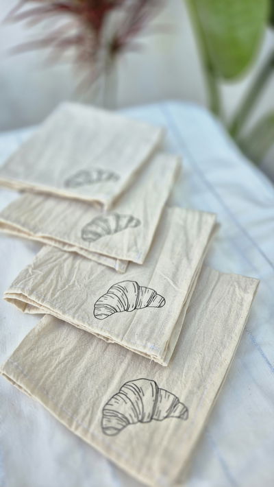 Set x4 servilletas 🥐