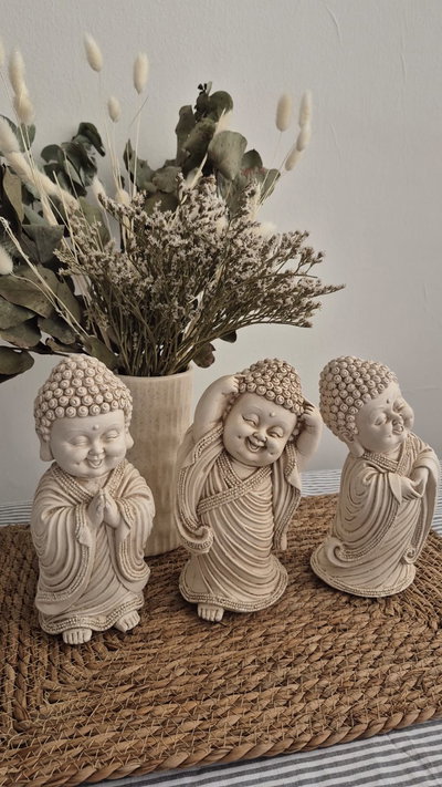 Buda x 3  de 20cm