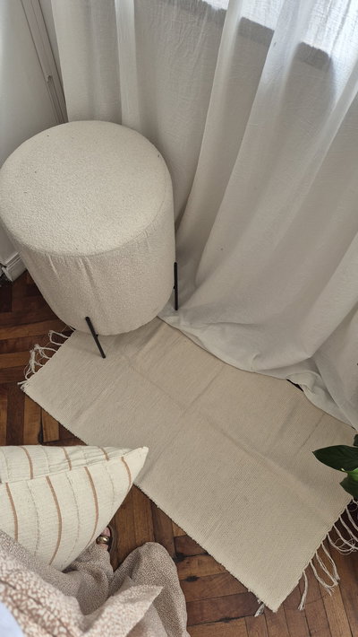 Puff de pana y boucle