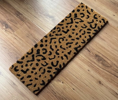 Alfombra de Coco Animal Print 30x75 cm | Estilo para tu Entrada