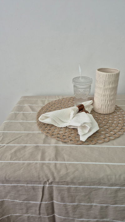 Mantel visón con blanco  200x150