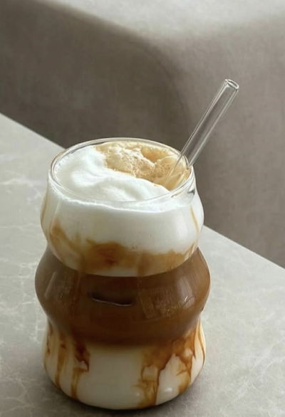 Vaso curvo de vidrio 500ml