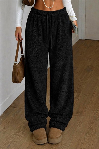 Pantalón polar Baggy negro