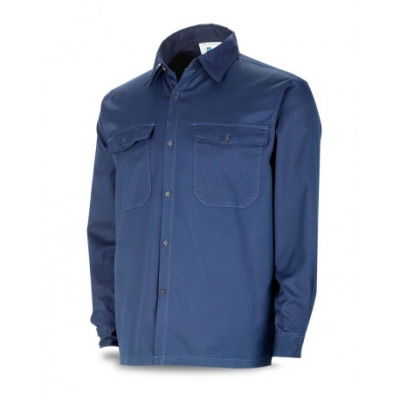 CAMISA IGNÍFUGO 4.5 ONZAS-NOMEX-AZUL-S/reflectivos