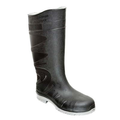 Bota Industrial Lluvia Agua Pvc Ombu Con Puntera De Acero