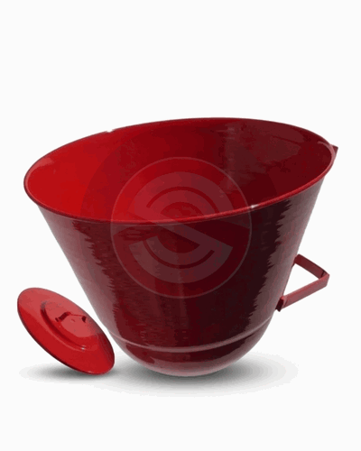 BALDE DE ARENA CONTRA INCENDIO METALICO 5 Lts Co/GRAPA Y TAPA