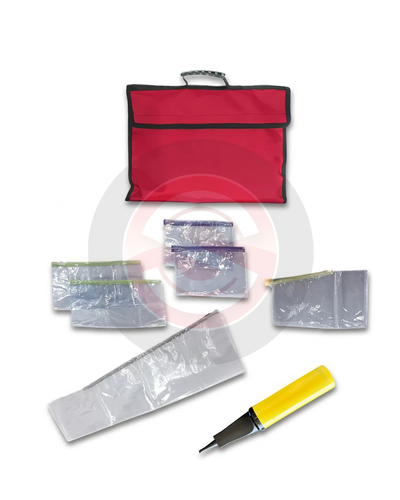 Set 6x férulas inflables c/inflador y bolsa