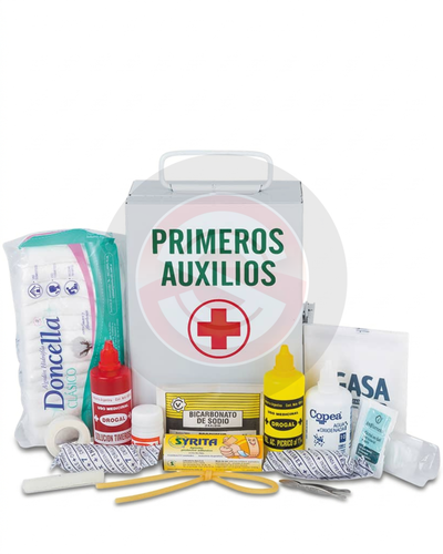 Botiquín de primeros auxilios de chapa 32 elementos