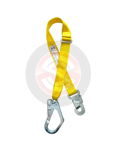 AMARRE REGULABLE 1.5MTS- 1 MOSQUETÓN 18MM/ 1 MOSQUETÓN 55MM