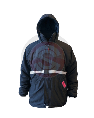 CAMPERA IGNIFUGA 6 ONZAS-NOMEX-AZUL-C/reflectivos