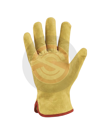 GUANTE VAQUETA AMARILLO/ PUÑO ELÁSTICO 