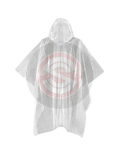 PONCHO PE TRANSPARENTE 