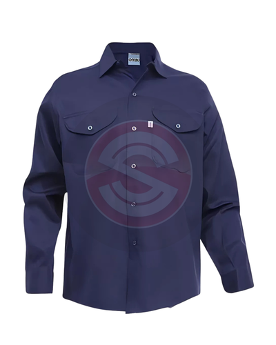 CAMISA DE TRABAJO-OMBÚ-AZUL