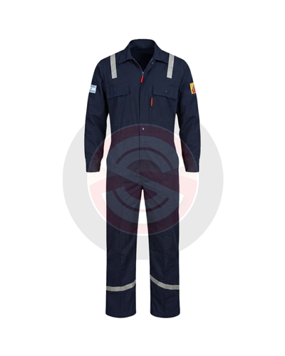 MAMELUCO IGNÍFUGO 4.5 ONZAS-NOMEX-AZUL-C/reflectivos