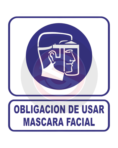 CARTEL OBLIGACION DE USAR MASCARA FACIAL 