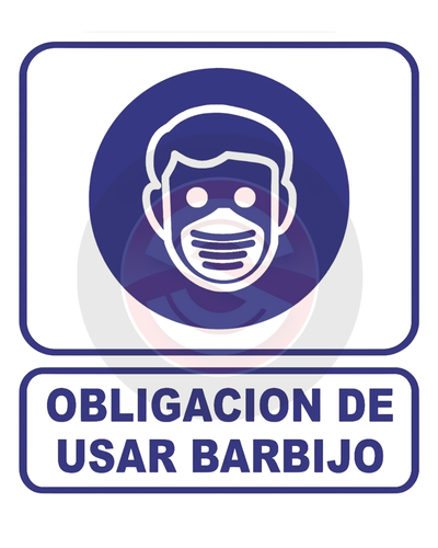 CARTEL OBLIGACION DE USAR BARBIJO