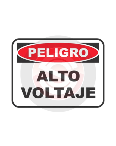 CARTEL PELIGRO ALTO VOLTAJE