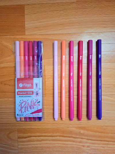 Marcadores Filgo "Pink" x6