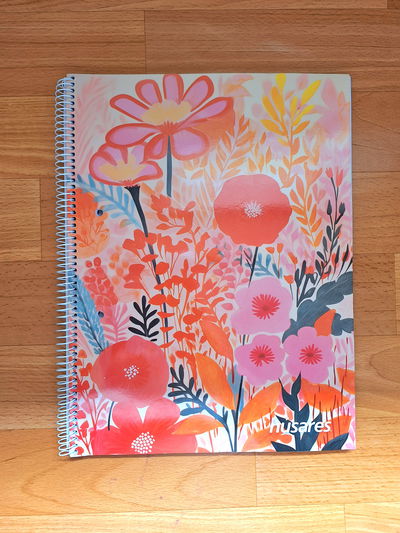 Cuaderno A4 Rayado Tapa Flexible "Jardín"