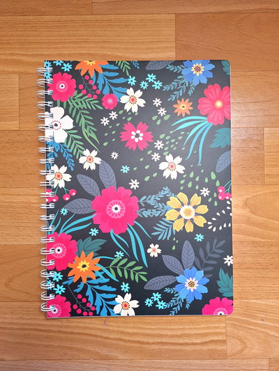 Cuaderno A4 Tapa Semi-rigida Rayado "Flores 4"