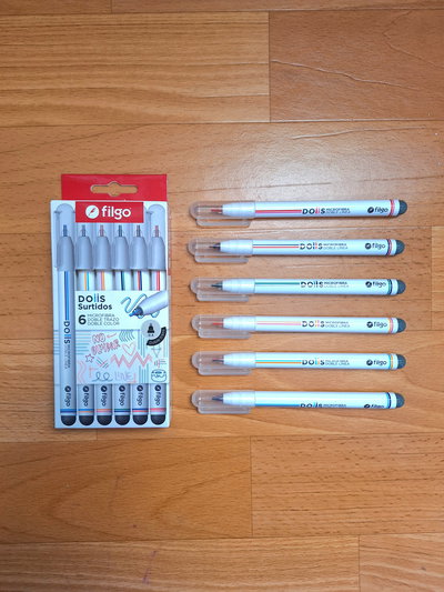 Microfibras Filgo Doble Color x6