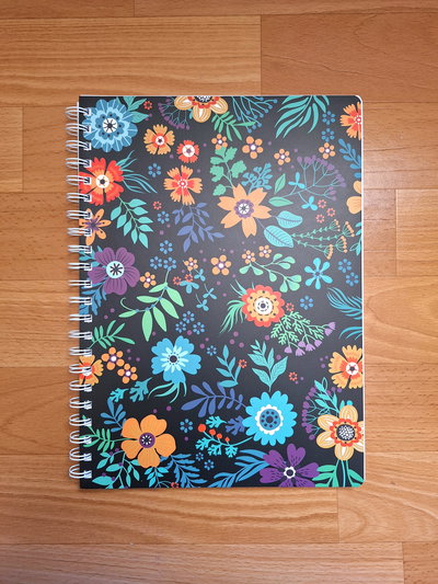 Cuaderno A4 Tapa Semi-rigida Rayado "Flores 1"