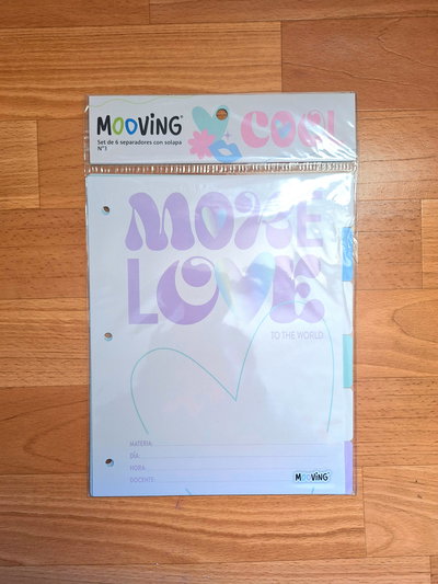 Separadores Mooving Escolar N°3 "Cool"