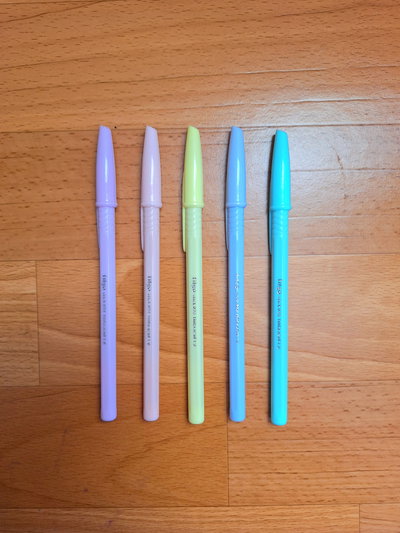 Combo Biromes Filgo Pasteles "Tinta Azul" x5