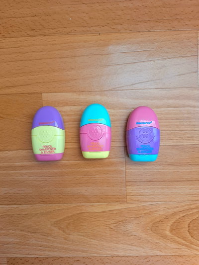Sacapuntas 2 en 1 (Borrador + Sacapuntas) x1