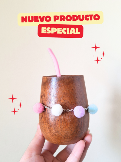 Mate + Bombilla "Pompom"