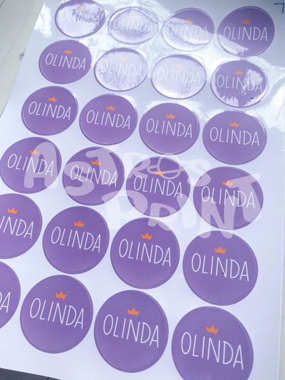 Plancha troquelada de stickers 