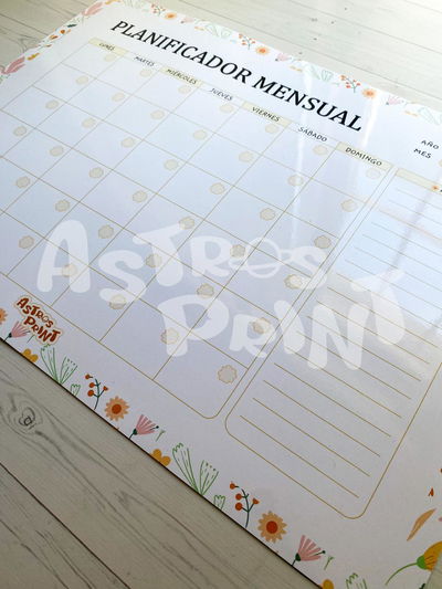 Planner pizarra imantado extra grande (30x42cm)