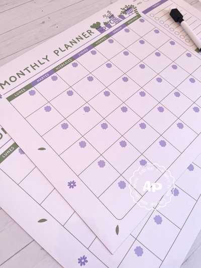 Planner pizarra imantado extra grande (30x42cm)