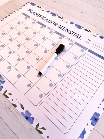 Planner pizarra imantado extra grande (30x42cm)