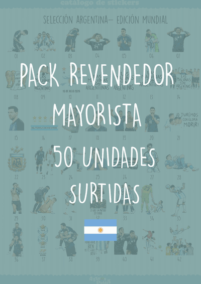 STICKERS SELECCION DTF UV - MAYORISTA