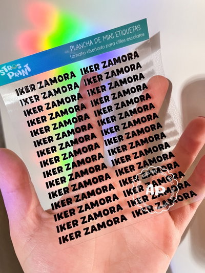 Etiquetas para lápices DTF UV