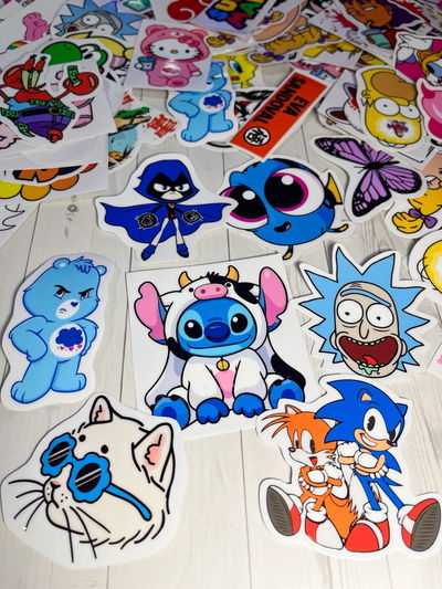 Stickers DTF UV (6 unidades personalizadas)
