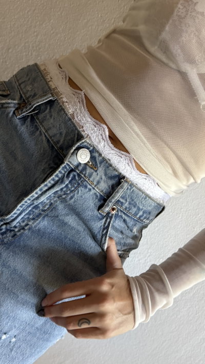 MICROSHORT BONNY - BLANCO