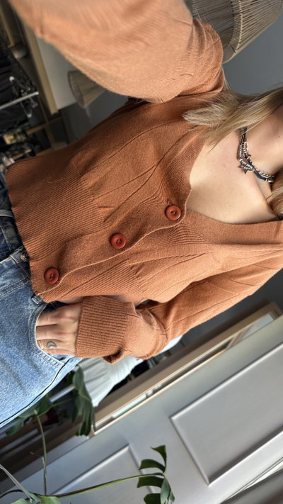 CARDIGAN PRIETA - OFERTA EFE/TRANSF.