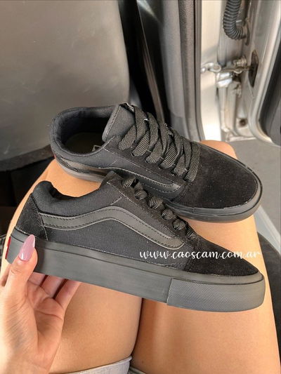 VANS PLATAFORMA NEGRO