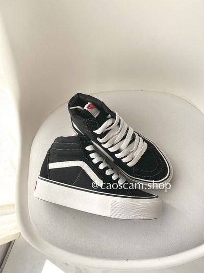 VANS BOTITA PLATAFORMA NEGRO