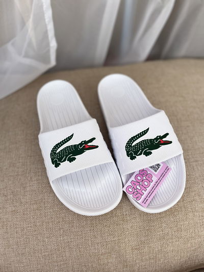 GOMONES LACOSTE IMP BLANCO VERDE