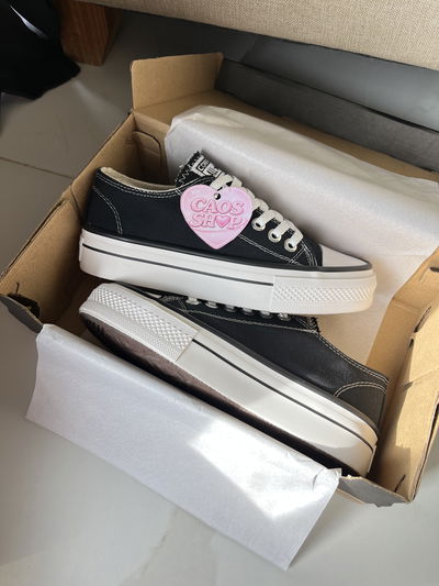 CONVERSE PLATAFORMA NEGRO